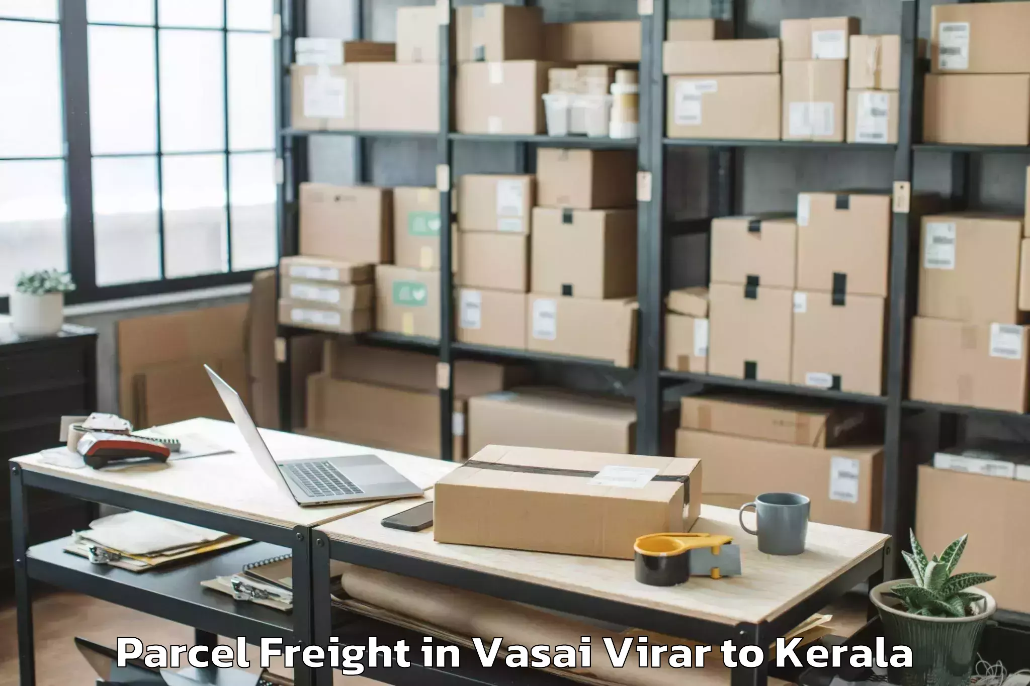 Easy Vasai Virar to Panthalam Parcel Freight Booking